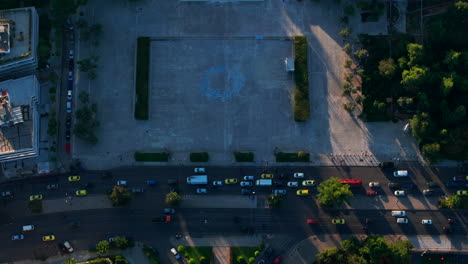 Top-down-aerial-shot-over-the-original-Olympic-stadium-Athens