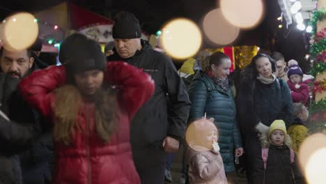 People-Enjoying-Their-Time-in-the-Park-During-the-Celebration-of-Galati-National-Day-in-Romania---Medium-Shot