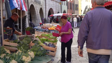 Der-Altstadtmarkt-Von-Annecy-Ist-An-Einem-Sonnigen-Tag-Voller-Einheimischer