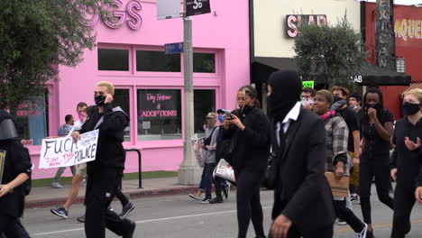 „Black-Lives-Matter“-Protestmarsch-In-Los-Angeles,-USA