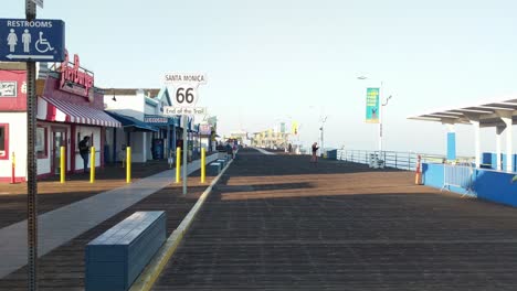 People-standing-around-on-Santa-Monica-Pier-in-Los-Angeles