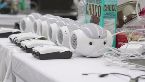 Heads-Of-Nao-Robots-On-Table-At-Robocup-Tournament-In-Montreal