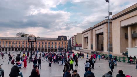 Der-Justizpalast-Oder-Das-Gerichtsgebäude-Im-Historischen-Zentrum-Von-Bogotá,-Kolumbien