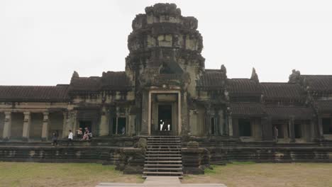 Moving-Towards-One-Of-The-Entrances-To-The-Angkor-Wat-Courtyard