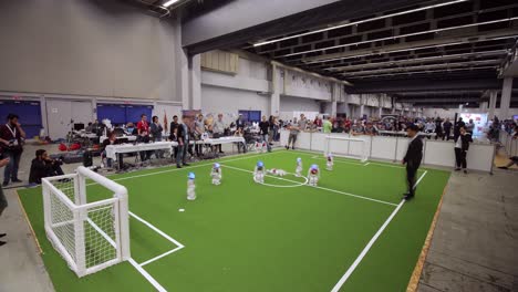 Lapso-De-Tiempo-Del-Torneo-Robocup-Que-Se-Lleva-A-Cabo-En-Montreal,-Canadá