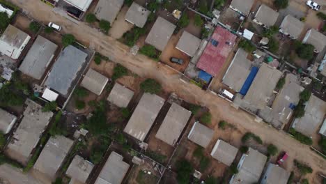 Drone-video-of-a-high-density-suburb-township-in-Bulawayo,-Zimbabwe