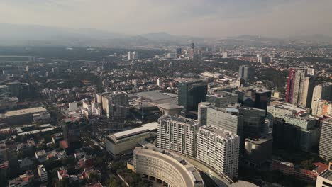 Vista-Aérea-Polanco-Con-Sus-Museos-Y-Centros-Comerciales-En-La-Ciudad-De-México