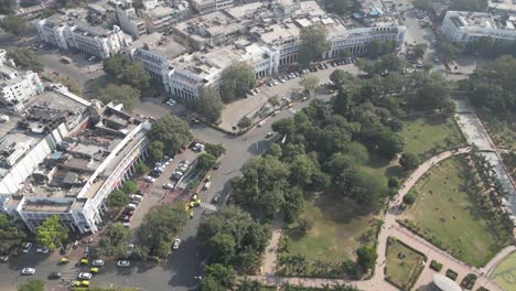 Neu-Delhi-Connaught-Place-Luftaufnahme