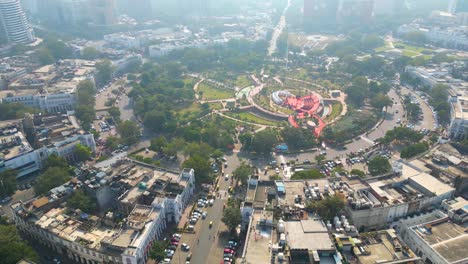 Neu-Delhi-Connaught-Place-Luftaufnahme