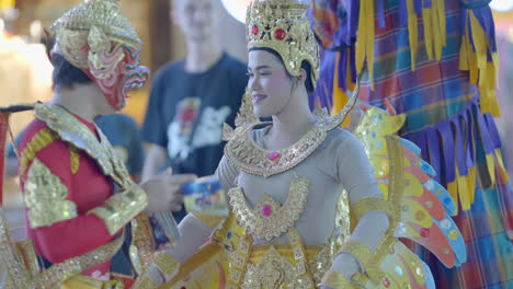 Cultural-street-performers-at-Patong-in-Phuket,-Thailand