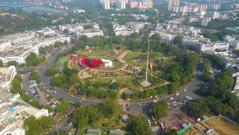 Neu-Delhi-Connaught-Place-Luftaufnahme