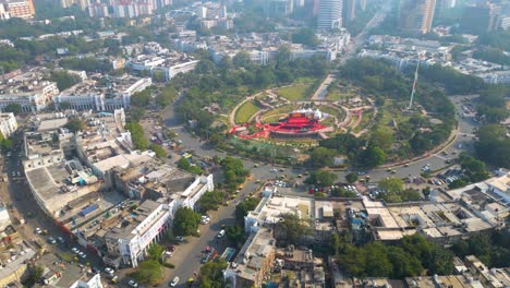 Neu-Delhi-Connaught-Place-Luftaufnahme