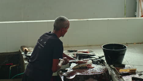 Local-farmer's-market-in-Victoria,-Mahè-island,-Seychelles