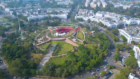 Neu-Delhi-Connaught-Place-Luftaufnahme