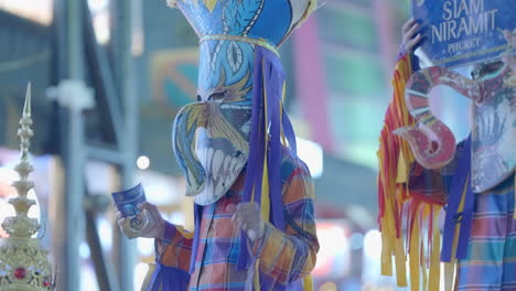 Cultural-street-performers-at-Patong-in-Phuket,-Thailand