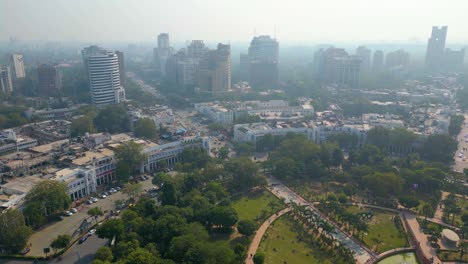 Neu-Delhi-Connaught-Place-Luftaufnahme