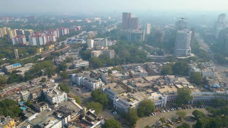 Vista-Aérea-De-Nueva-Delhi-Connaught-Place