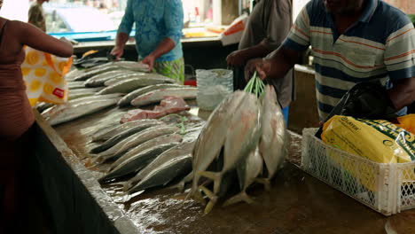 Local-farmer's-market-in-Victoria,-Mahè-island,-Seychelles