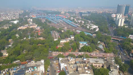 Neu-Delhi-Connaught-Place-Luftaufnahme