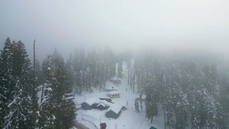 Heavy-Snowfall-Aerial-view-of-Kashmir-Valley-in-Winter-Season