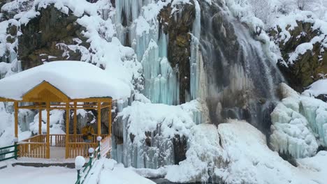 Heavy-Snowfall-Aerial-view-of-Kashmir-Valley-in-Winter-Season