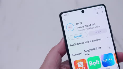 Byd-App-Installationssymbol-Auf-Digitalanzeige