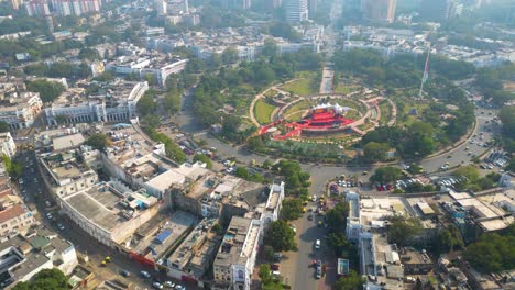 Neu-Delhi-Connaught-Place-Luftaufnahme