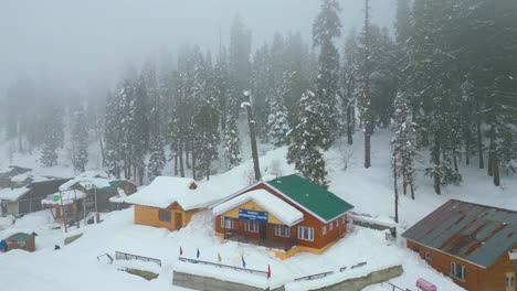 Heavy-Snowfall-Aerial-view-of-Kashmir-Valley-in-Winter-Season