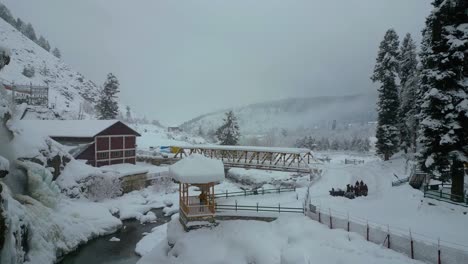 Heavy-Snowfall-Aerial-view-of-Kashmir-Valley-in-Winter-Season