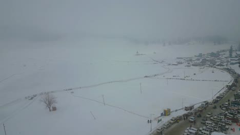 Heavy-Snowfall-Aerial-view-of-Kashmir-Valley-in-Winter-Season