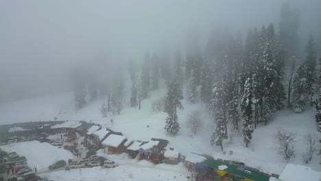 Heavy-Snowfall-Aerial-view-of-Kashmir-Valley-in-Winter-Season