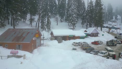 Heavy-Snowfall-Aerial-view-of-Kashmir-Valley-in-Winter-Season