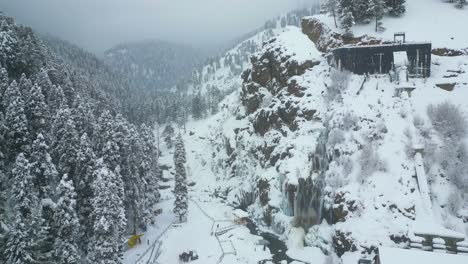 Heavy-Snowfall-Aerial-view-of-Kashmir-Valley-in-Winter-Season