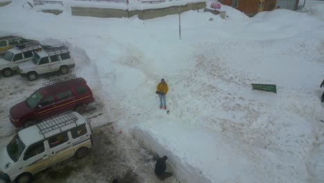 Fuertes-Nevadas-Vista-Aérea-Del-Valle-De-Cachemira-En-La-Temporada-De-Invierno