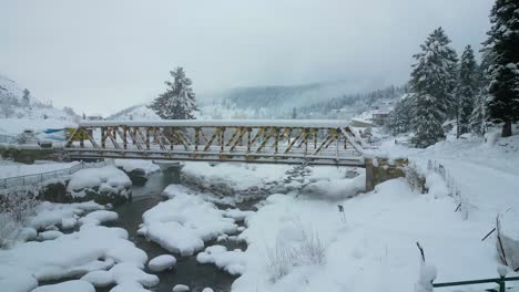 Starker-Schneefall,-Luftaufnahme-Des-Kaschmir-Tals-In-Der-Wintersaison