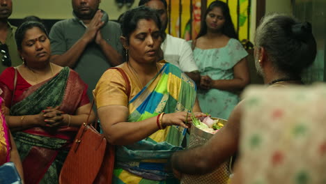 Authentic-religious-ritual-ceremony-inside-hindu-temple