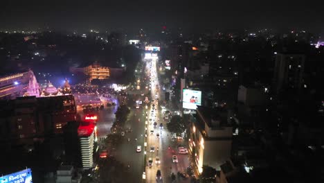 Rajkot-aerial-drone-view-Many-people-are-coming-from-Muko-and-Bridge-and-many-people-are-going-to-temple