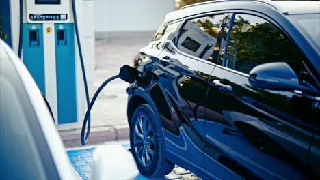 Ladestation-Für-Elektrofahrzeuge,-Saubere-Energiebefüllungstechnologie,-Aufladen-Von-Elektroautos