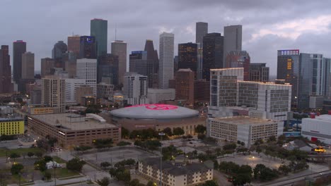 Establecimiento-De-Una-Vista-Aérea-Del-Centro-De-Houston,-Texas