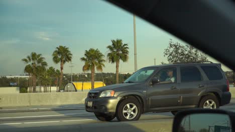 Drive-down-405-Freeway---Slow-Motion