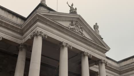 The-Front-Exterior-of-The-Bank-of-Ireland-in-Dublin---Close-Up