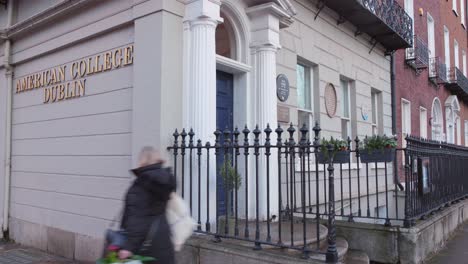 American-College-Dublin---Formerly-Oscar-Wilde-House-On-Merrion-Square-In-Dublin,-Ireland