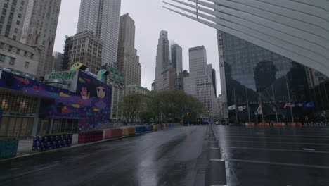 empty-streets-by-the-Oculus-downtown-Manhattan-during-coronavirus