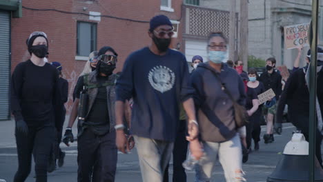 Walking-Crowd-of-protesters-in-the-street-of-Brooklyn-NYC-during-Black-Lives-Matter-Protest