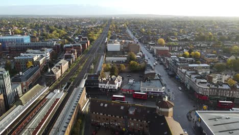 Perfekte-Illustration-Von-Straßenspuren-Von-Romford-London,-Großbritannien