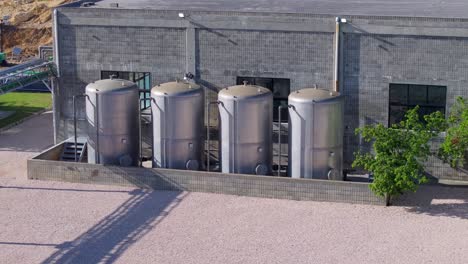 Aerial-view-showing-tanks-and-storage-at-Treatment-Plant-on-Dominican-Republic-Island