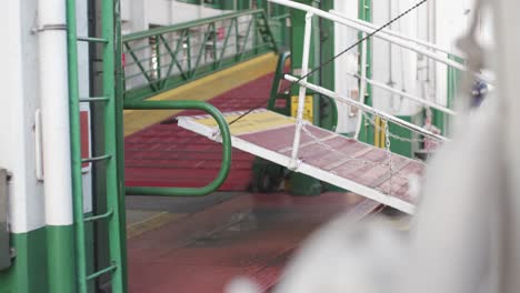 Closeup-shot-of-people-walking-down-the-Star-Ferry-pathway-during-daytime-in-Hong-Kong