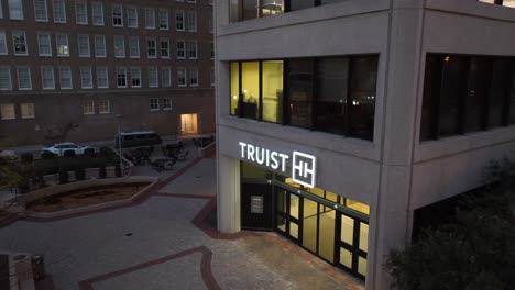 Truist-building-entrance-at-dawn