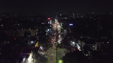 Aerial-Shot-Of-Anna-Nagar-Highway