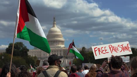 Protestors-on-Capitol-Hill,-Washington,-D